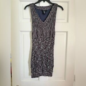 Laundry By Shelli Segal Textured Knit Dress - Black and Gray